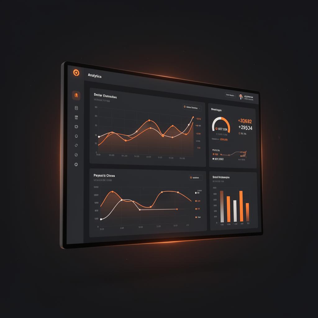 Real estate lead analytics dashboard showing listing views and contact saves